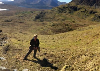 Climbing the Maumturks