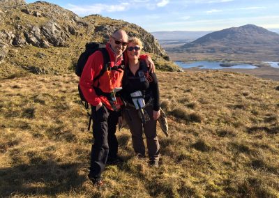 Climbing the Maumturks